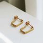 Bijoux - PETITES BOUCLES D'OREILLES DORÉES PETITES LIGNIS ÉTROITES - JOIDART