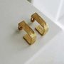 Jewelry - MEDIUM GOLDEN EARRINGS LIGNIS WIDE - JOIDART