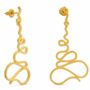 Bijoux - BOUCLES D'OREILLES LONGUES DORÉES GAUDÍ JEWELRY PALAU GÜELL - JOIDART