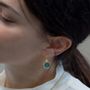 Jewelry - HOOK GOLDEN EARRINGS GAUDÍ JEWELRY BLUE - JOIDART