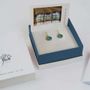 Jewelry - HOOK GOLDEN EARRINGS GAUDÍ JEWELRY BLUE - JOIDART