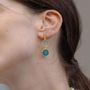 Jewelry - LONG GOLDEN EARRINGS GAUDÍ JEWELRY BLUE - JOIDART