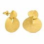 Jewelry - DOUBLE GOLDEN EARRINGS TAGLIO - JOIDART