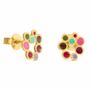 Bijoux - BOUCLES D'OREILLES PETITES DORÉES CANDY COLOURS - JOIDART