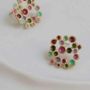 Bijoux - BOUCLES D'OREILLES GRANDES DORÉES CANDY COLOURS - JOIDART