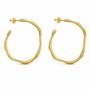 Jewelry - LARGE GOLDEN HOOPS EARRINGS CLARA - JOIDART