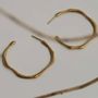 Jewelry - LARGE GOLDEN HOOPS EARRINGS CLARA - JOIDART