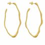 Bijoux - BOUCLES D'OREILLES DORÉES CLARA OVALES GRANDES - JOIDART
