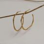 Bijoux - BOUCLES D'OREILLES DORÉES CLARA OVALES GRANDES - JOIDART
