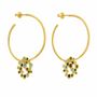 Bijoux - BOUCLES D'OREILLES DORÉES CANDY MOON - JOIDART