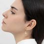 Bijoux - BOUCLES D'OREILLES DORÉES ECLAT BLANC - JOIDART