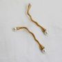 Bijoux - BOUCLES D'OREILLES LONGUES DORÉES ECLAT - JOIDART