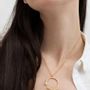 Jewelry - GOLDEN NECKLACE ECLAT CIRCLE - JOIDART