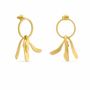 Bijoux - BOUCLES D'OREILLES DORÉES EXOTICA - JOIDART