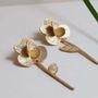 Jewelry - LONG GOLDEN EARRINGS PAMPALONIA - JOIDART