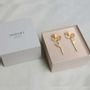 Jewelry - LONG GOLDEN EARRINGS PAMPALONIA - JOIDART