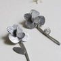 Jewelry - LONG SILVER EARRINGS PAMPALONIA - JOIDART