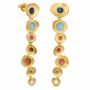 Jewelry - LONG GOLDEN EARRINGS FAVORITA COLORS - JOIDART