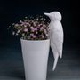 Floral decoration - SPECHT, bird, lumberjack, decorative object, white - KLATT OBJECTS