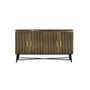 Sideboards - Sideboard with 4 wooden doors covered in bronze and marble top - GINER Y COLOMER