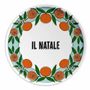 Everyday plates - PLATE 31 IL NATALE - MANDARIN - ILARIA.I