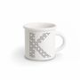 Mugs - MUG BLACK ALPHABET K - ILARIA.I