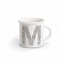 Tasses et mugs - MUG BLACK ALPHABET M - ILARIA.I