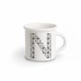 Mugs - MUG BLACK ALPHABET N - ILARIA.I