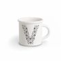 Tasses et mugs - MUG BLACK ALPHABET V - ILARIA.I