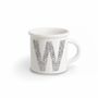 Mugs - MUG BLACK ALPHABET W - ILARIA.I