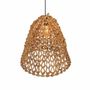 Hanging lights - Set of 2 palm leaf pendants - JOSY - HYDILE