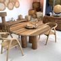 Dining Tables - Round dining table made from recycled teak wood - RONNY - HYDILE