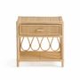 Night tables - Rattan bedside table with drawer - PRISCA - HYDILE