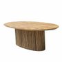 Tables Salle à Manger - Table à manger ovale en bois de teck recyclé - YAGA - HYDILE