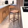 Chaises - Chaise haute de bar en teck - LUCIE - HYDILE