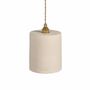 Hanging lights - White terracotta pendant light - COLETTE - HYDILE