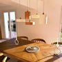 Hanging lights - White terracotta pendant light - COLETTE - HYDILE