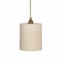 Hanging lights - White terracotta pendant light - COLETTE - HYDILE