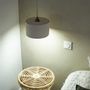 Hanging lights - White terracotta pendant light - ODILE - HYDILE