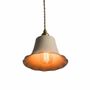 Hanging lights - White terracotta pendant light - ELODIE - HYDILE
