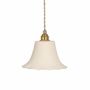 Hanging lights - White terracotta pendant light - ELODIE - HYDILE