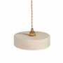 Hanging lights - White terracotta pendant light - MICHELE S - HYDILE