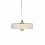 Hanging lights - White terracotta pendant light - MICHELE S - HYDILE