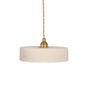 Hanging lights - White terracotta pendant light - MICHELE S - HYDILE
