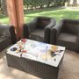 Dining Tables - Volcanic stone table - CERAMICARTE DERUTA