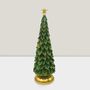 Autres décorations de Noël - Ornement Sapin de Noël Haut Classique – Décoration de Table Faite à la Main (Style Sapin Élégant) - BLUE STAR B.V.