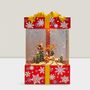 Other Christmas decorations - Christmas LED Gift Box Snow Globe – Santa Sleigh Village Scene (Warm White LED & Music) – DC Option - BLUE STAR B.V.