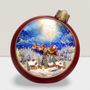 Other Christmas decorations - Musical LED Christmas Globe – Santa in Sleigh - BLUE STAR B.V.