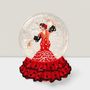Other Christmas decorations - LED Snow Globe – Flamenco Dancer in Red Dress - BLUE STAR B.V.