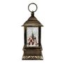 Other Christmas decorations - Christmas LED Snow Globe Lantern – Santa & Snowman, Bronze Finish, Mus - BLUE STAR B.V.
